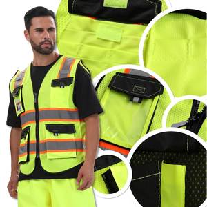 Chaleco de Seguridad de Malla de Alta Visibilidad OEM con Tiras Reflectantes, Chaleco de Trabajo Industrial, Chaleco de Seguridad Personal para Almacenes - Product Image 5