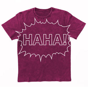 เสื้อยืดผู้ชายทรงสบายแบบย้อมสีเอซิดพร้อมโลโก้พิมพ์ลายสกรีน - Product Image 2
