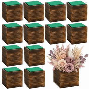 Pots à fleurs en céramique faits à la main, vert et blanc, botaniques, vente en gros, Moradabad - Product Image 4