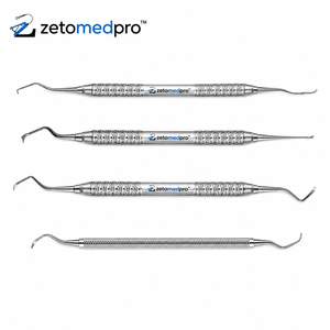 เครื่องมือขูดหินปูนสเตนเลสสตีลระดับมืออาชีพสำหรับงานทันตกรรม รุ่น Premium Dental 103/106 104/105 และ 107/108 ยี่ห้อ OEM Zetomed Pro - Product Image 1