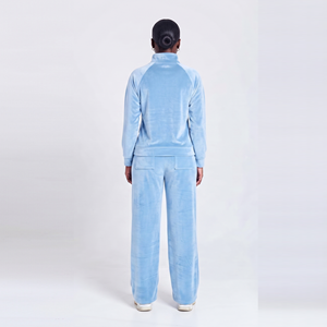 Women Hooded Fleece <b>Velour</b> <b>Tracksuit</b> Casual Breathable Reversible Plus Size Lightweight Elastic Waist Full Sleeve Winter Sweat - Product Image 2