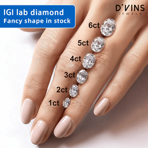 Nouveauté D'vins Jewels : Diamant de laboratoire rempli 1CT 1.5CT 2CT 3CT, couleur D, taille ovale, HPHT CVD, 3EX, pierre libre pour la fabrication de bijoux - Product Image 2