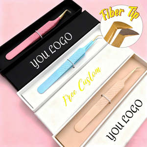 Pinzas de Acero Inoxidable de Primera Calidad con Punta Suave para Extensiones de Pestañas de Volumen y Clásicas - Product Image 3