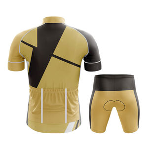 Ensemble de vêtements de cyclisme personnalisés pour hommes, été, respirant, écologique, séchage rapide, vêtements de course pour équipe - Product Image 5