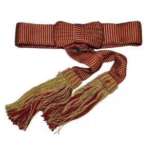 Cinturones de cintura ceremoniales OEM al por mayor, cinturón de uniforme personalizado, color a medida, transpirable, cómodo, hecho a mano, con borlas y hebilla de hierro. - Product Image 6