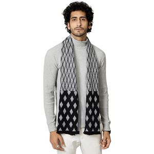 Écharpe longue d'hiver de haute qualité, châle tricoté chaud pour homme, doux, 100% cachemire, écologique, personnalisable, écharpe tricotée à carreaux pour homme - Product Image 1