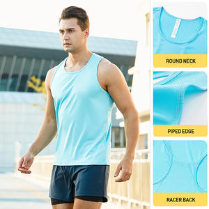 Servicio OEM Ropa Deportiva de Secado Rápido Camiseta sin Mangas para Hombre de Algodón y Poliéster de Alta Calidad - Product Image 1