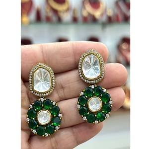 Elegantes Pendientes de Gota de Moissanita Fina de Primera Calidad, Chapados en Oro, para Mujeres y Chicas, para Vestidos de Noche, Fiestas y Eventos - Product Image 2