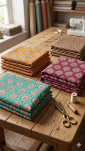 Hermosa Tela de Algodón Orgánico Estampada Ecológica, Absorbente de Humedad, Transpirable, Ligera, Peinada, Popelina para Niñas - Product Image 3