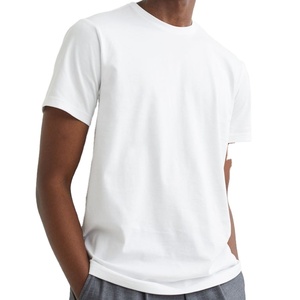 Vente en gros classique 100% coton col rond imprimé graphique t-shirt blanc uni grande taille t-shirts pour hommes t-shirts personnalisés - Product Image 1