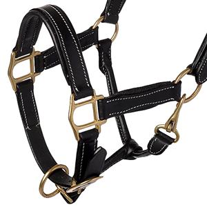 Halter de bride cousu fantaisie de cheval d'équipement de cheval de luxe en cuir indien de haute qualité avec boucles en laiton selle occidentale - Product Image 5