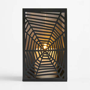 Nouveau Porte-bougie votif en métal en forme de sac avec découpe araignée pour la décoration d'Halloween - Product Image 5