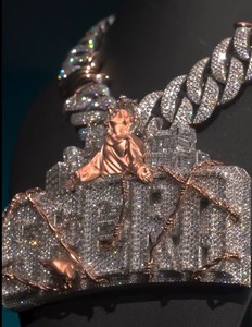 Colgante de Jesús Personalizado con Moissanita, Amuleto Religioso, Collar de Hip Hop con Micro Pavé de Cristo, Plata 925, Unisex, Bañado en Rodio para Fiesta - Product Image 4