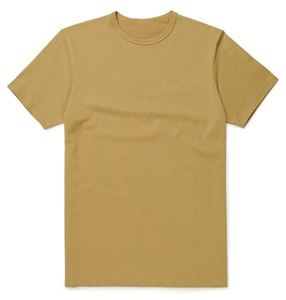 T-shirt unisexe en coton 100% tricoté, coupe classique, vert olive, personnalisable en gros - Product Image 1