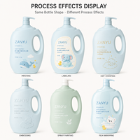 Bouteille de shampoing en PE de 2,1 L, couleur personnalisée, forme cylindrique, pompe à pression, emballage cosmétique, estampage à chaud doré, impression sérigraphique, OEM ODM