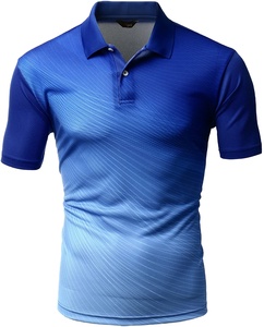 Camisetas de Golf para Hombre, Talla Grande, Tejido Sólido 100% Algodón, Logotipo Personalizado Bordado, Secado Rápido, Ligeras - Product Image 1