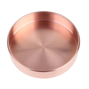 Plateau rectangulaire en acier inoxydable doré, plateau à fruits, plateau à gâteaux, plateau à dessert pour la nourriture occidentale, assiettes de camping, plateau de service - Product Image 2