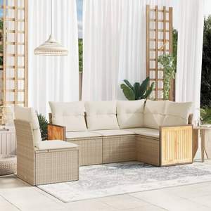 Ensemble de canapés de jardin beige - Product Image 1