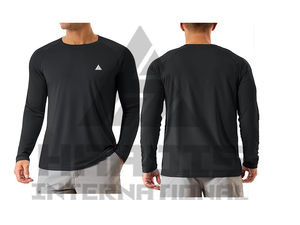 Camiseta de Manga Larga para Hombre, Personalizada, de Color Sólido, Estilo Urbano - Product Image 3
