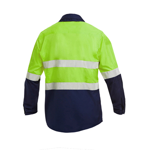 Wholesale Work Safety <b>Green</b> Workwear Reflective <b>Polo</b> <b>Shirts</b> Mining Long Sleeve Construction Hi Vis <b>Polo</b> T <b>Shirt</b> - Product Image 2