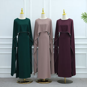 Nueva Abaya para Ramadán y Eid, con Perlas, Estilo Nida, Vestido de Fiesta, Ropa Islámica para Mujer, Abaya Dubai, Vestidos Modestos Musulmanes, Venta al Por Mayor - Product Image 5