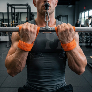 Sangles de musculation personnalisées en néoprène rembourré avec support de poignet en coton pour soulevé de terre et entraînement en salle de sport, idéales pour la musculation et le fitness - Product Image 3