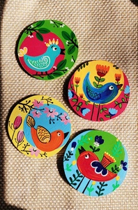 Handmade High Quality Wood <b>Coasters</b> <b>for</b> <b>Drinks</b> Customized Colors Luxury Style Eco-Friendly Manufacturer India - Product Image 5