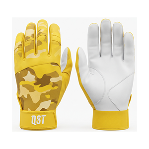 Gants de frappe de baseball à imprimé camouflage, paume lisse, gants de frappe de softball à manchette large, logo personnalisé, OEM ODM, directement de l'usine - Product Image 1