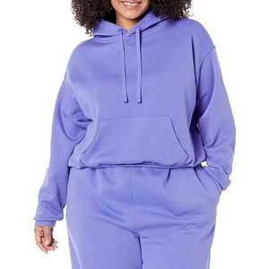 Sudaderas con Capucha Extra Grandes de Alta Calidad para Mujer, Sudaderas de Algodón Lisas, Ropa Urbana con Capucha, Transpirables - Product Image 1