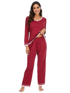 Women's Pajamas Set Spring/Fall/Winter Models Long-Sleeved Homewear 2-Piece Suit 100% Cotton Super Soft Comfortable Made - Product Image 2