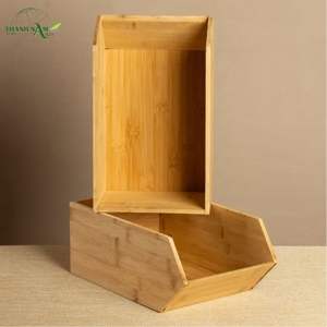 กล่องเก็บของไม้ไผ่แบบพับได้ทันสมัยอเนกประสงค์ ทนทานและเป็นธรรมชาติ - Product Image 6