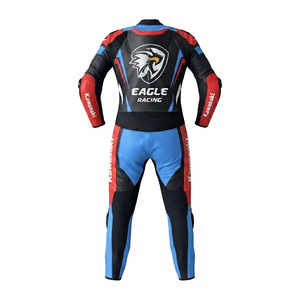 Traje de Carreras de Motocicleta Personalizado de Cuero Vacuno/Canguro para Hombre, Mono de Una Pieza para Día de Pista/Traje de Motociclista con Protector OEM CE - Product Image 2