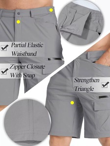 Custom Logo Solid Tactical Breathable <b>Cargo</b> Shorts Men Outdoor Hiking <b>Work</b> Multi Pocket High Quality Fabric OEM ODM Factory - Product Image 6