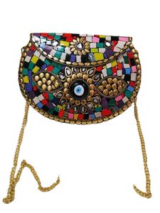 กระเป๋าคลัทช์โลหะลายแจ็คการ์ดทำมือสุดหรูสีสันตามสั่งสำหรับผู้หญิง - กระเป๋าถือสำหรับงานปาร์ตี้และงานแต่งงานที่มีสไตล์และสามารถปรับแต่งได้ - Product Image 2