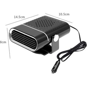Ventilateur de chauffage et de refroidissement électrique portable 12V/24V pour voiture, pivotant à 360 degrés, purificateur d'air automatique, sécheur de pare-brise, chauffage et refroidissement de l'air de voiture - Product Image 3