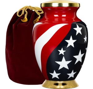 โกศสัตว์เลี้ยงทองเหลืองสไตล์ยุโรปสำหรับสุนัข รุ่น RABEH ลายอุ้งเท้าโอดิสซีย์ สีขาวมุก ปรับแต่งได้ ขนาดโบราณ 200 คิวบิกอินช์ - Product Image 4