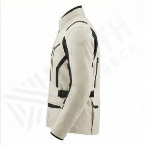 Veste de moto en cuir véritable pour homme de qualité supérieure, nouvelle arrivée, vestes de moto d'hiver, protections amovibles, personnalisables - Product Image 3