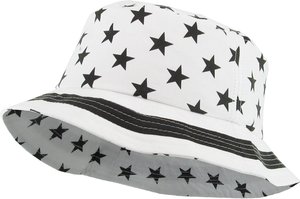 Chapeau bob en coton blanc à imprimé étoiles, pour la protection solaire en plein air, voyage, plage, pêche, décontracté, unisexe, à la mode - Product Image 6