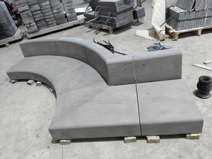 Bordure de jardin incurvée <span class=keywords><strong>en</strong></span> pierre de basalte noir de Zhanjiang pour jardinières, pots de fleurs et bancs d'extérieur - Product Image 4