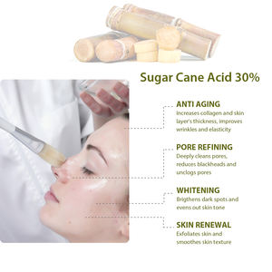 Potente Gel Peeling con Ácido de Caña de Azúcar 30%, Suero Antienvejecimiento y Blanqueador para Decoloración de Manchas Oscuras y Renovación DE LA Piel - Product Image 2