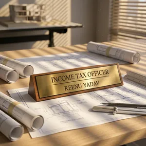 Plaque de nom de bureau en bois personnalisée, gravée sur mesure, pour médecins, professionnels, cadres, enseignants, entreprises - Product Image 5