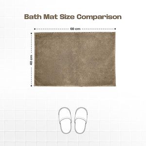 Tapis de bain en microfibre ultra doux et écologique, grand, antidérapant, épais, lavable, accessoires de décoration pour la maison, fabriqué à la machine - Product Image 4