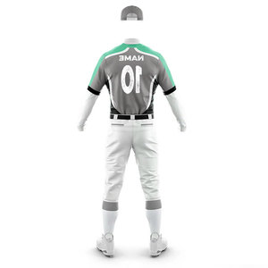 Sublimation Pattern Baseball Uniform Jersey with Pants <b>Compression</b> Breathable Anti-Bacterial Uniform Athletic Youth OEM Uniform - Product Image 3