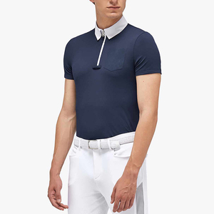 Enrobe Apparel Ropa de equitación: Camisetas polo de capa base transpirables, de ajuste ceñido, de bambú y elastano, ropa deportiva de lujo con cierre de gancho - Product Image 1