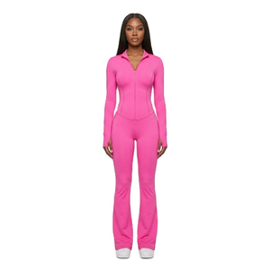 Ensemble de yoga 2 pièces pour femme, leggings évasés respirants, vêtements de sport, prix de gros, ensemble 2 pièces pour femme - Product Image 2