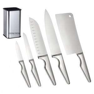 5PCS Full Stainless Steel Hollow Handle Kitchen <b>Knives</b> <b>Set</b> <b>Sharp</b> Chef Cleaver Santoku Utility Paring Fruit <b>knife</b> DIY OEM ODM - Product Image 1