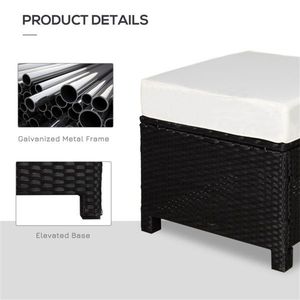 โต๊ะกาแฟหวาย เฟอร์นิเจอร์ลานบ้านทันสมัยสำหรับการใช้ชีวิตกลางแจ้ง - Product Image 6