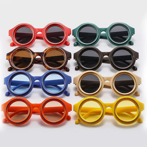 Gafas de Sol Steampunk de Moda para Hombre y Mujer, Gafas de Sol Redondas Retro Modernas Negras, Gafas de Sol de Piloto para Hombre - Product Image 3