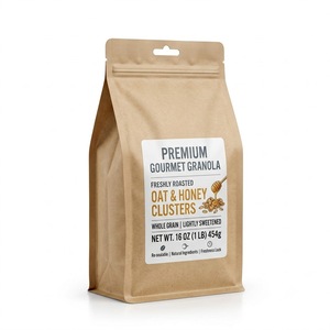 Custom Printed Three-Side Seal Food Grade Bags Heat Seal for Coffee Food Pet Food Packaging (Silk Screen/Pad/Gravure Printing) - Product Image 1