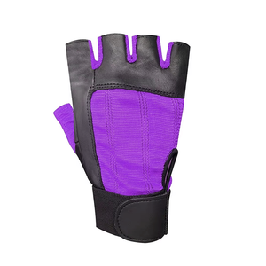 <b>Half</b> Finger Fitness Gloves Black White Breathable Mesh Gym Training Non <b>Slip</b> Unisex Custom Breathable Neoprene Fitness Gloves - Product Image 5